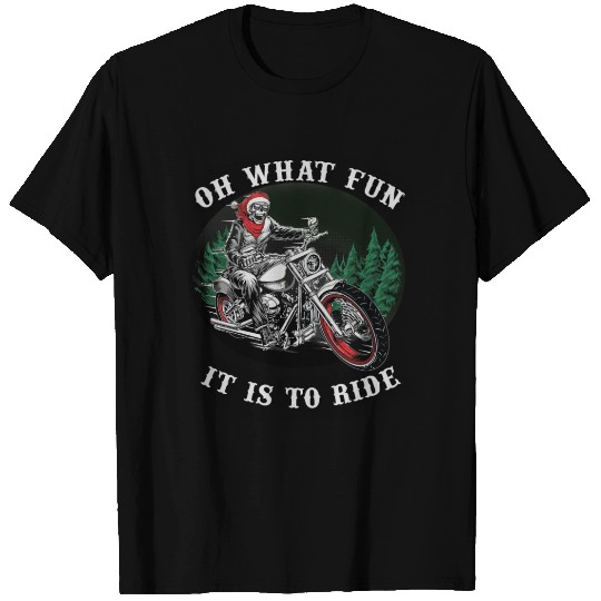 Christmas ghost rider, oh what fun it is to ride T Shirts
