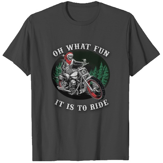 Christmas ghost rider, oh what fun it is to ride T Shirts