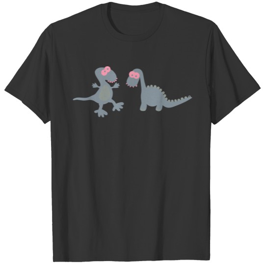 Dino Dinos Trex Couples Jurassic Fun Cool T Shirts