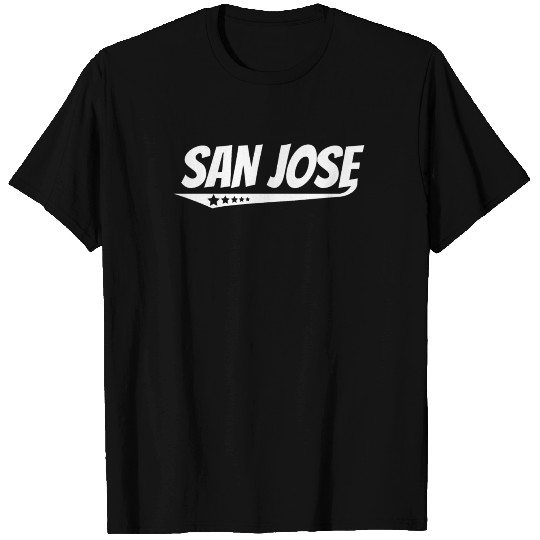 San Jose Retro Comic Book Style Logo T Shirts