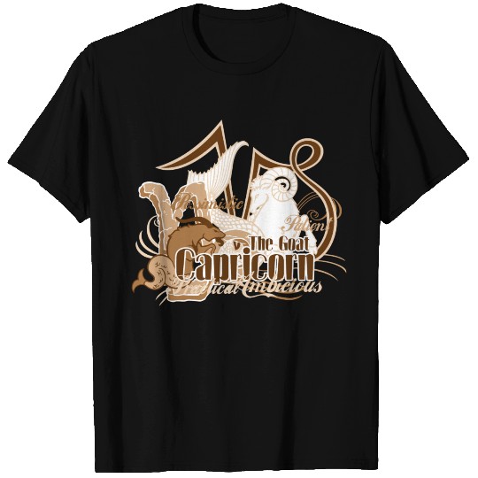 Capricorn The Goat T Shirts