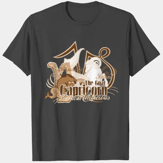 Capricorn The Goat T Shirts