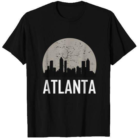 Atlanta Full Moon Skyline T Shirts