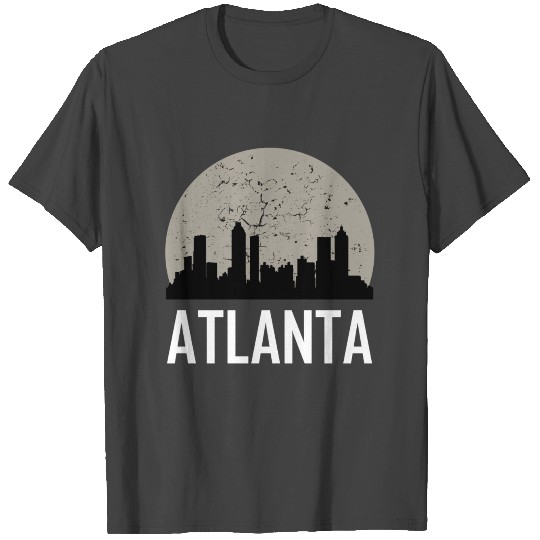 Atlanta Full Moon Skyline T Shirts
