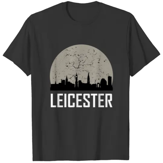Leicester Full Moon Skyline T Shirts