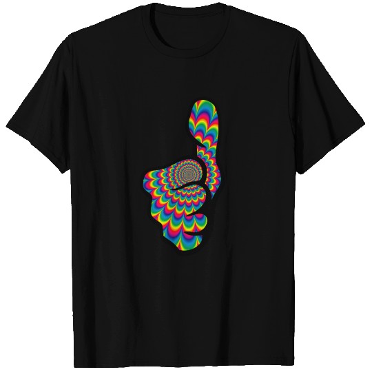 Psychedelic Thumbs Up T Shirts