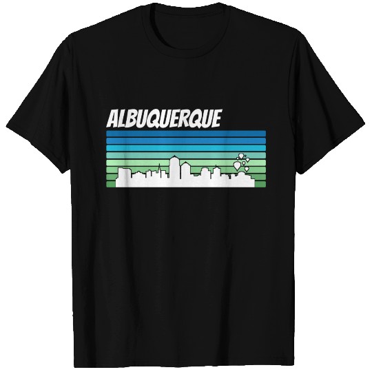 Retro Albuquerque Skyline T Shirts