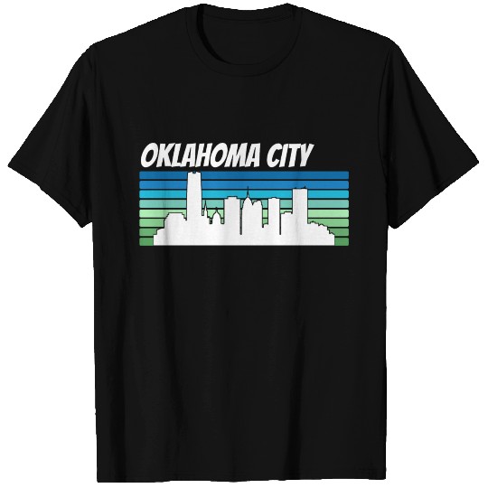 Retro Oklahoma City Skyline T Shirts