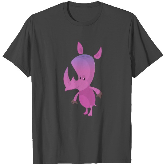 rhinoceros-rhino-animal-cartoon T Shirts