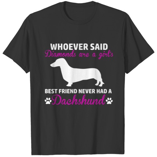 dachshund diamond design T-shirt