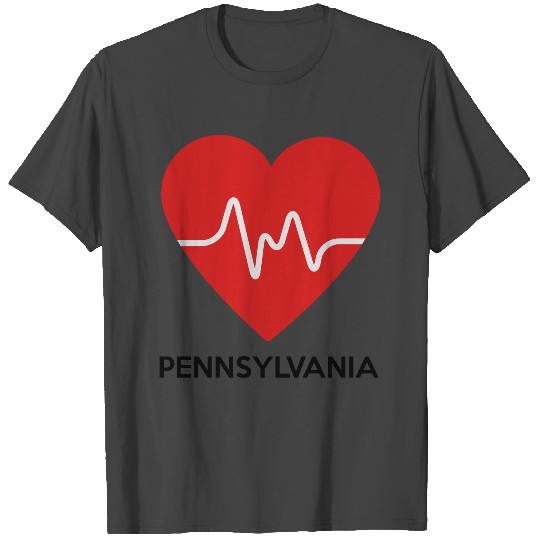 Heart Pennsylvania T Shirts