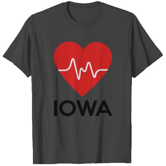 Heart Iowa T Shirts