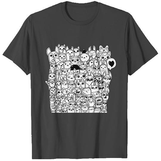 Husky Doodle v1 T Shirts