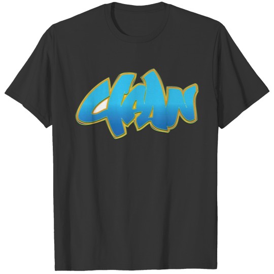 clean_graffiti_blue T-shirt