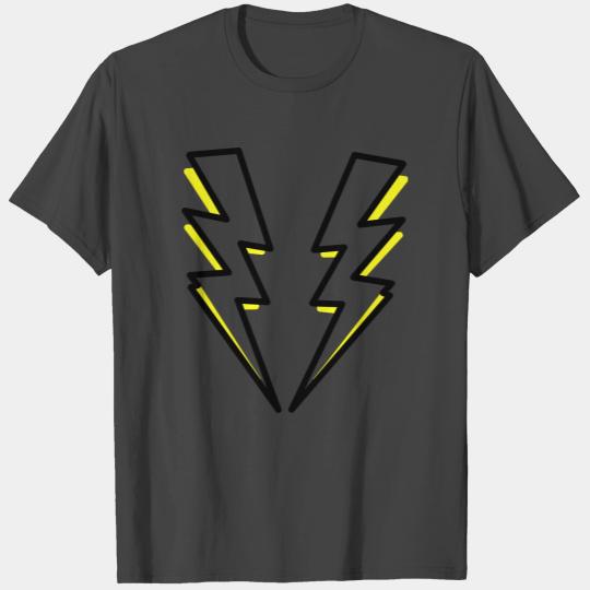 Thunder Thunderbolt lightning bolt flash flashy T Shirts