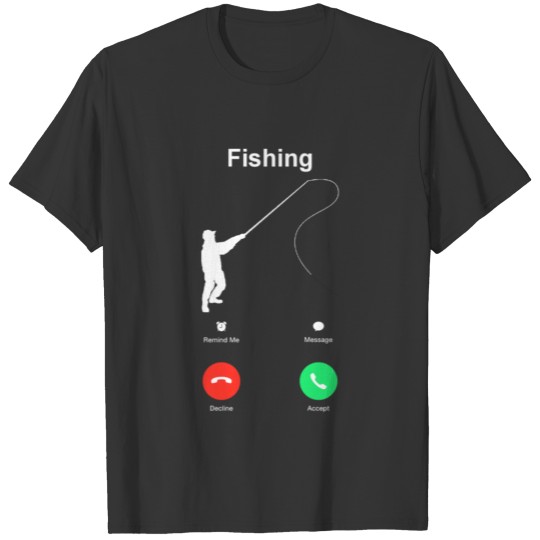 Cool Funny Fishing calling T Shirts rod pole bass