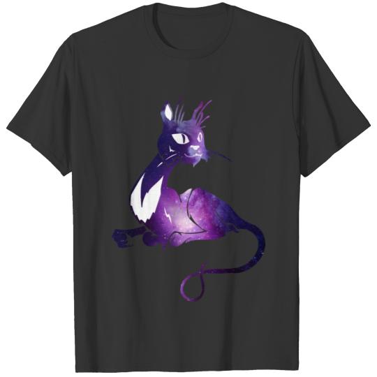 Galaxy_cat_laying T-shirt