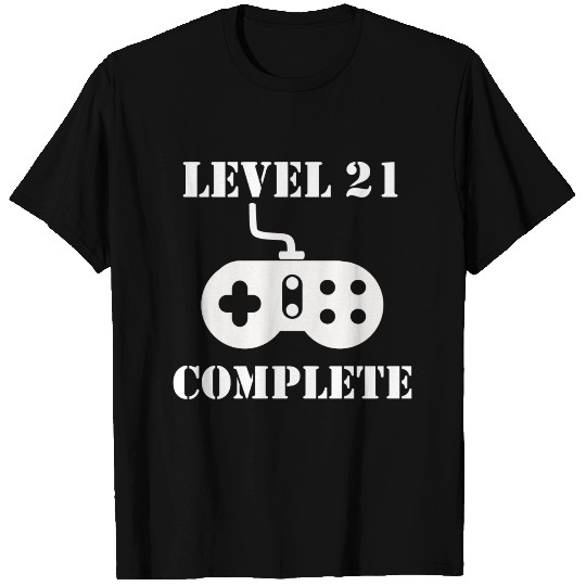Level 21 Complete 21st Birthday T Shirts