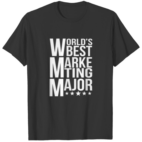 World's Best Marketing Major T-shirt
