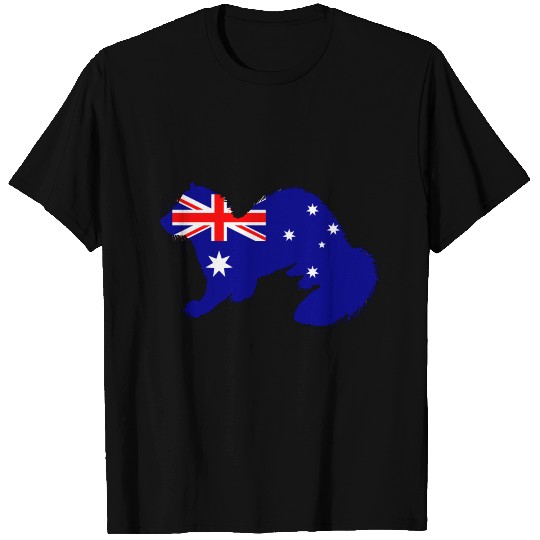 Australian Flag - Ferret T Shirts