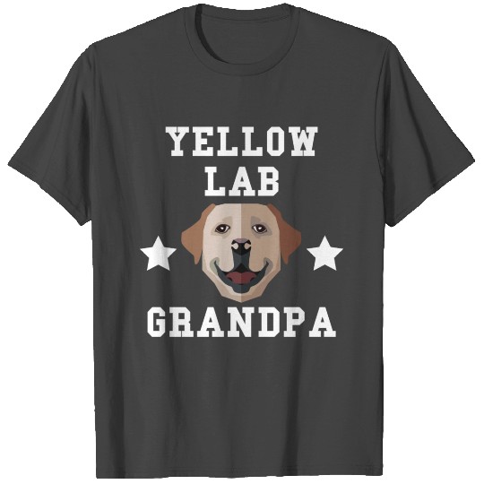 Yellow Lab Grandpa Granddog T Shirts