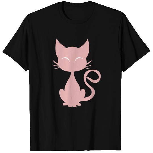 Pink Cat T Shirts