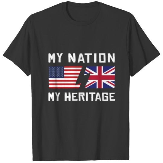 My Nation US - My Heritage English T-shirt