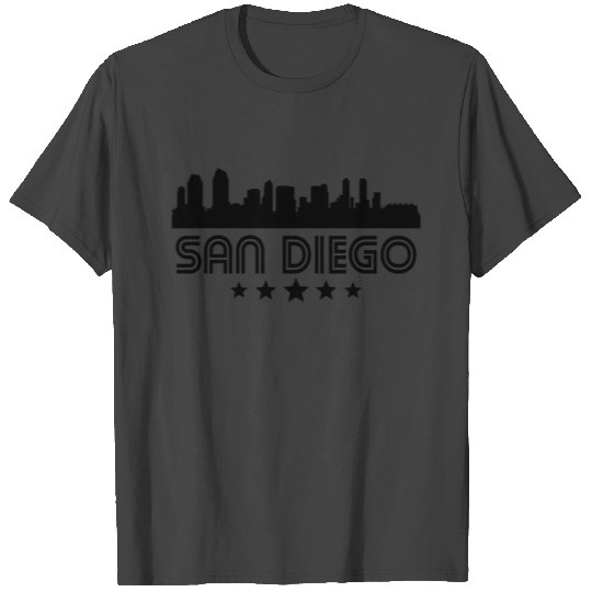 Retro San Diego Skyline T Shirts