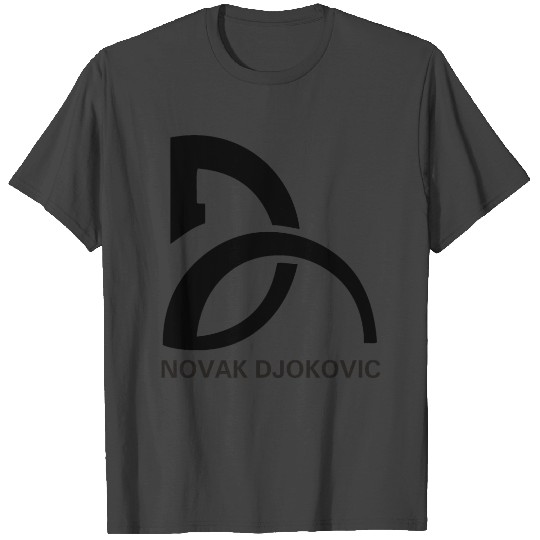 NOVAK DJOKOVIC LOGO BLACK T Shirts