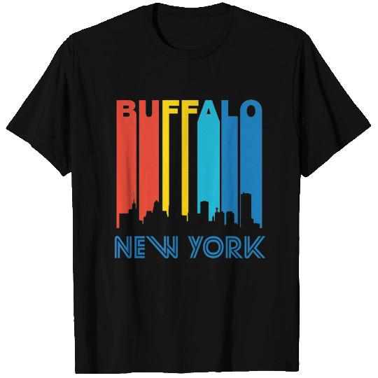 Retro Buffalo Skyline T Shirts
