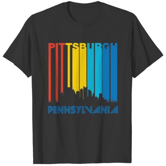 Retro Pittsburgh Skyline T-shirt
