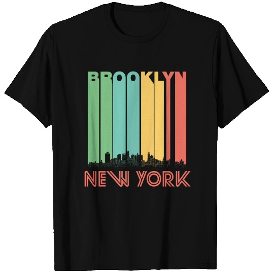 Retro Brooklyn New York Skyline T Shirts