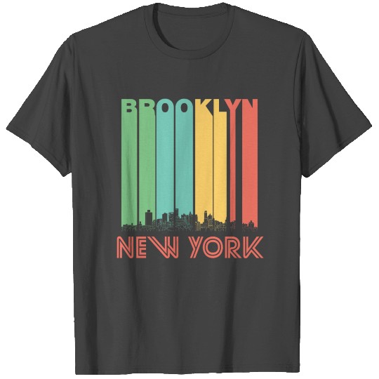 Retro Brooklyn New York Skyline T Shirts