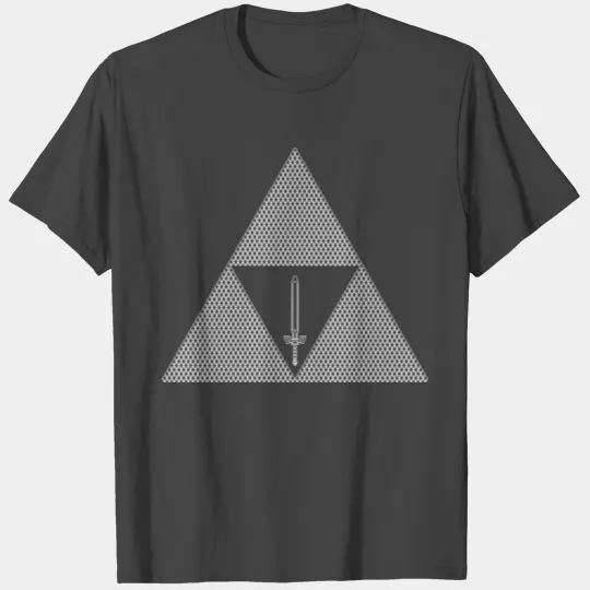 Legend of Zelda Pixel Triforce with Master Sword T Shirts