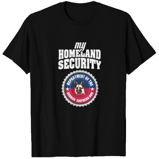 Cute and Cool German Shepherd - Homeland Security T Shirts