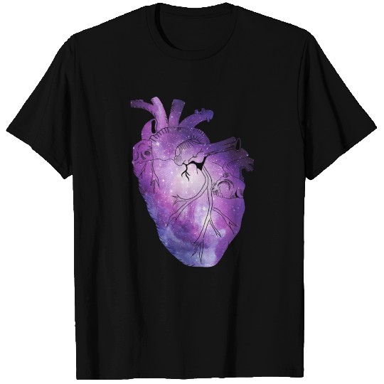 Galaxy Beating Heart T Shirts