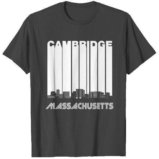 Retro Cambridge Massachusetts Skyline T Shirts
