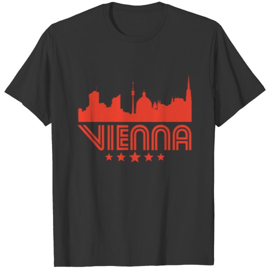 Retro Vienna Skyline T Shirts