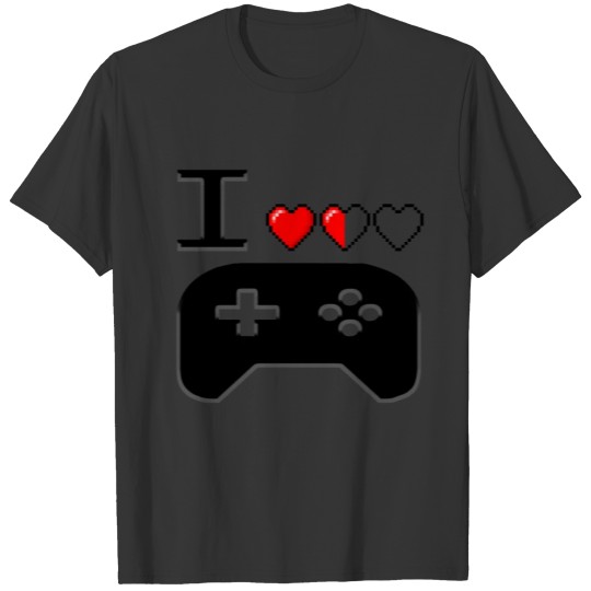 I Love Gaming Black T-shirt