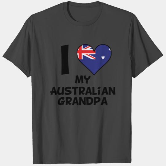 I Heart My Australian Grandpa T Shirts