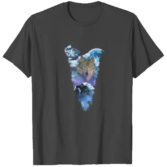 Wolf Mountain Long T3 T Shirts