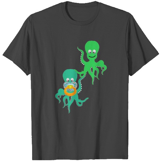 Octopus big brother little brother T Shirts