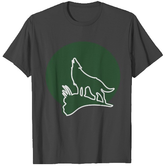 Alaska Wolf Moon 1 T Shirts