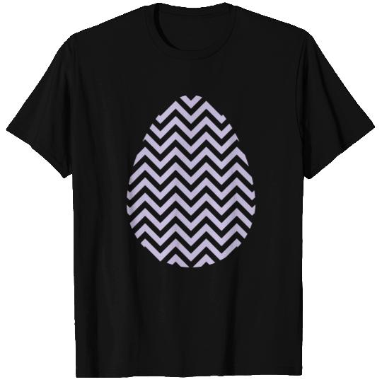 Easter Egg Chevron Purple T Shirts