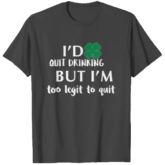 St Patrick's day drinking design T Shirts