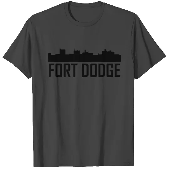 Fort Dodge Iowa City Skyline T Shirts
