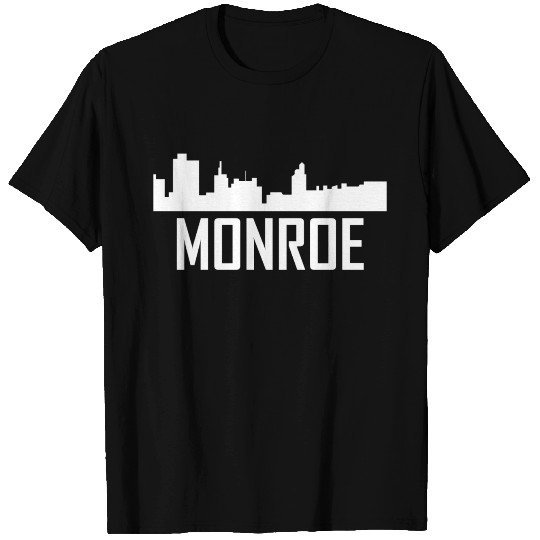 Monroe Louisiana City Skyline T Shirts