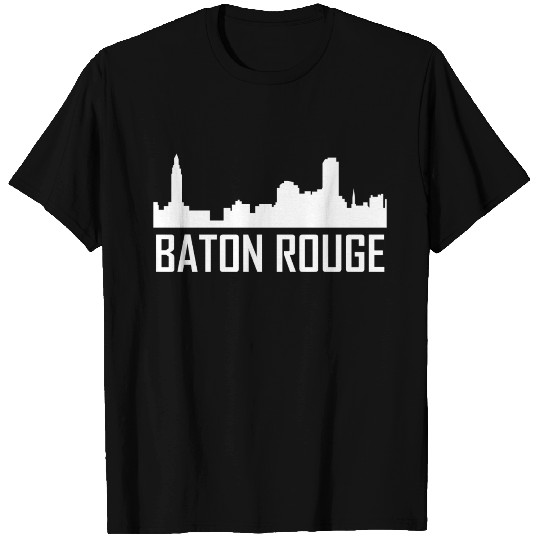 Baton Rouge Louisiana City Skyline T Shirts