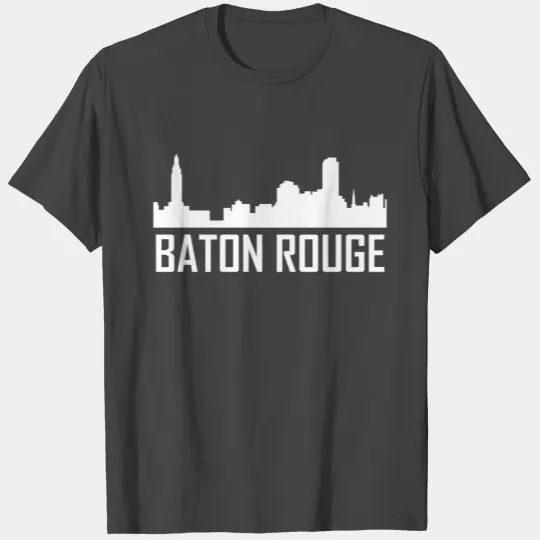 Baton Rouge Louisiana City Skyline T Shirts