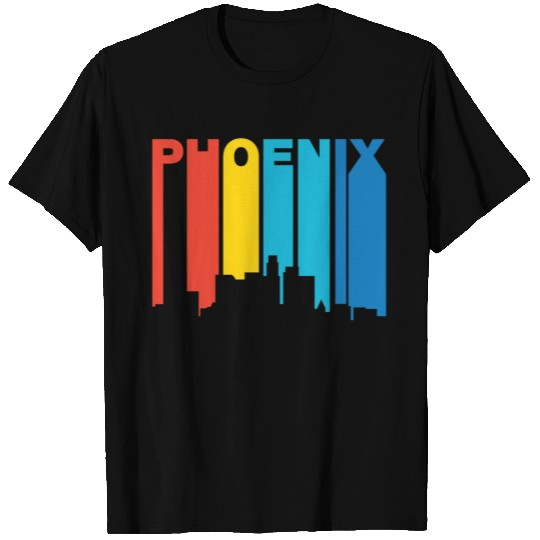 Retro 1970's Style Phoenix Arizonna Skyline T Shirts